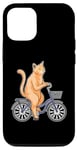 iPhone 14 Pro Cat Circus Bicycle Case