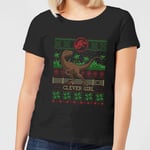 Jurassic Park Clever Girl Women's Christmas T-Shirt - Black - 3XL