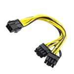 Bslemon 6-pin to Dual 8-pin (6+2) PCIE Power Cable Connector Graphics Card Adapter Power Cable GPU Expansion Cable Mining Video Card Converter Cable
