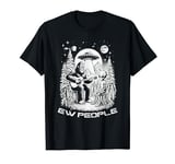 Bigfoot Play Guitar with Alien And UFO, Funny Alien Saying T-Shirt