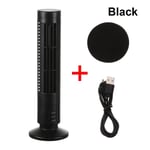 Mini Air Conditioner Tower Cooling Fan Bladeless Fans Black