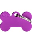 MyFamily ID Tag Basic collection Small Bone Purble in Aluminum
