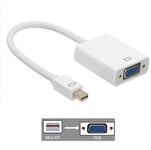 MINI DP TO VGA - 1.8m - câble adaptateur Thunderbolt Displayport Mini Display Port DP vers HDMI mâle compatible pour Apple Macbook Mac Air, 1.8M