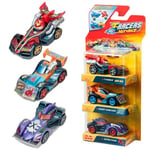 T-RACERS Mix ´N RACE 3 Pack – Pack of 3 collectible cars. Each car can be split in two with interchangeable parts and wheels. Pack 4/4
