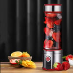 Juicer Cup Household Juice Machine Portable Blender USB Charging Small Original Juice Machine Goddess Rose Gold-Cherry Red