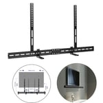 Universal Speaker Soundbar Bracket Mount Holder Under/Over TV Fits Any TV Mount