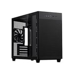 ASUS Prime AP201 TG is a stylish 33-liter MicroATX case with tool-free side panels and a quasi-filter mesh, with support for 360 mm coolers, graphics cards up to 338 mm long, Tempered Glass Panel