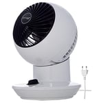 Woozoo, Ventilateur de table silencieux, puissant & compact, 11m², Portée 15m, Oscillation, Inclinaison verticale, Cuisine - Woozoo PCF-SM12 - Blanc