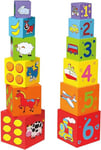 Viga Toys - 59461 - Forme À Trier Et À Empiler - Cubes Gigognes - Bois