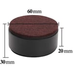 Möbelfot 3cm Kolstål Möbelhöjare, 6cm Kolstål Sänghöjare