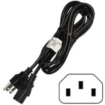 10ft AC Power Cord for Behringer EUROLIVE Series Portable Speakers, Mains Cable