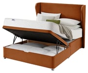 Silentnight 1000 Pkt Memory Kingsize Ottoman Divan Bed-Amber