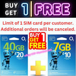 2X O2 UK SIM Card Pay As You Go Data,Unlimited calls,text .phones,WiFi Devices