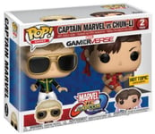 Figurine Marvel Vs Capcom - 2-Pack Captain Marvel Vs Chun Li Exclu Pop 10cm