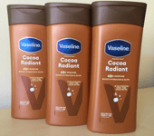 X3 Vaseline Intensive Care Cocoa Radiant Body Lotions - 200ml 48hr Moisture