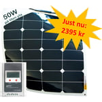50W SunBeam System Flexibel Solpanel - paketpris!