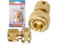 Brass Quick Coupler With Stop