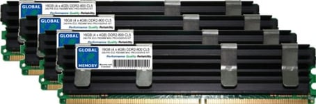 16GB (4 x 4GB) DDR2 800MHz PC2-6400 240-PIN ECC FULLY BUFFERED (FBDIMM) MEMORY RAM KIT FOR MAC PRO (EARLY 2008)