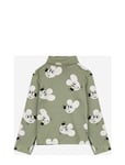 Mouse All Over Turtle Neck T-Shirt Tops T-shirts Turtleneck Green Bobo Choses