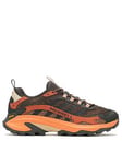 Merrell Mens Moab Speed 2 Hiking Shoes - Brown/Orange, Brown, Size 8, Men