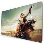FZDB Milla Jovovich Resident Evil Mouse Pad,Rubber Non-Slip Electronic Sports Oversized Gaming Large Mouse Mat, Rectangular Mouse Pads 15.8 X 29.5 Inch