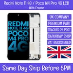 Xiaomi PocoPhone Poco M4 Pro / Redmi Note 11 4G LCD Display Touch Screen + Frame