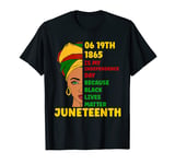 Happy Junenth Is My Independence Day Free Black Women T-Shirt