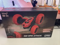 CMJ Red 360 Spin Attack Stunt RC Car  Race Stunt Remote Control Double Sided
