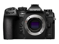 Olympus OM System 1 - Digitalkamera - spegellöst - 20.4 MP - Fyra tredjedelar - 4 K / 60 fps - endast stomme - Wi-Fi, Bluetooth - svart