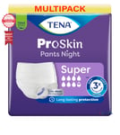 TENA Pants Night Super - Large - 8 Packs of 10 - 80 Incontinence Pants