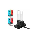 Chargeur pour électroportatif 4 en 1 Chargeur compatible avec Manettes Joy-Con Nintendo Switch, Station de Charge avec Indicateur LED compatibel avec