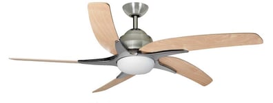 Fantasia Viper Plus 54 inch LED Ceiling Fan SSteel/Remote/Reverse