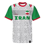 FIFA Official World Cup 2022 Classic Short Sleeve Tee, Youth, Iran, Age 12-13 White
