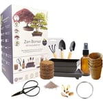 CULTIVEA Premium redo att växa Bonsai Kit Underhåll av din bonsai och växter Tråd, gödningsmedel, verktyg, rund sax, liten sax