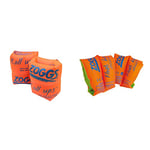 Zoggs Roll-Ups Armbands, Confidence Building Arm Bands, Safe Zoggs Swimming armbands, Starter Swimming Floats, 6-12 years & Children's Safe Float Arm Bands, Orange, 3-6 Years up to 25 kg