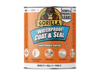  Gorilla Glue Waterproof Coat & Seal Liquid Rubber Coating White 473ml GRGPSPWH4