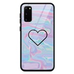 ZhuoFan Coque Huawei P20, Series 9H Verre TREMPE Cas Design Motif Antichoc Protector Case [Anti-Rayures] [Soft Bumper] Tempered Glass Skin Fundas for Huawei P20 5.8, Cover Amour de Couple