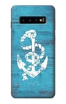 Marine Anchor Blue Case Cover For Samsung Galaxy S10