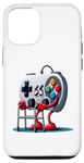 iPhone 15 Funny Retro Vintage Control Video Game Controller Old Gamer Case
