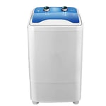 BIN Portable Washing Machine 7KG Total Capacity Single Tub Wash And Spin Dehydration U~V deep cleaning Compact for Camping Dorms Apartments College Rooms,Blue
