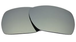 NEW POLARIZED REPLACEMENT SILVER ICE LENS FOR OAKLEY GAUGE 8 M SUNGLASSES