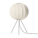 Made By Hand Knit-Wit 60 Round Medium floor lamp Pearl white