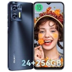 Billig smartphone OUKITEL C35 6.56" 24(12+12)GB+256GB 5150mAh Android 13 mobiltelefon 50MP+8MP 4G Dubbel Sim - Svart