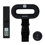 Salter 9500 BKDCTMEU16 Digital Luggage Scale - Suitcase Weighing Scales, Carry On Baggage Weight, Easy Grip Handle, 40kg / 88 lbs Capacity, Secure Clip Fastening, Lightweight, Includes Battery