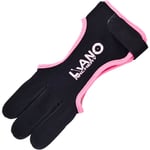 - Fingerbågskytte, Handskar, Fingerskydd, Handskar Skjut, Fingerskydd, Tillbehör för Recurve Compound Båge Svart Rosa S Black pink S