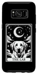 Coque pour Galaxy S8 Carte de tarot vintage croissant de lune labrador retriever chien maman