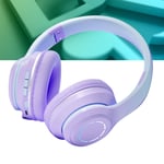 (Purple)Wireless Gaming Headset With BT5.2 Connection Soft Cushions Colorful
