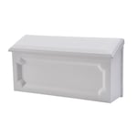 Architectural Mailboxes Windsor Boîte aux Lettres Murale en Plastique Blanc Petite capacité