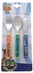 Toy Story 3 Piece Cutlery Set – Metal, Reusable Children's Knife, Fork & Spoon, Kids-Size, Made from Food-Safe Stainless Steel & ABS Plastic – Buzz & Woody Cutlery Set – for 12 Months & Up