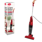 Quest (Red) 2-in-1 Upright Handheld Bagless Vacuum Cleaners Black